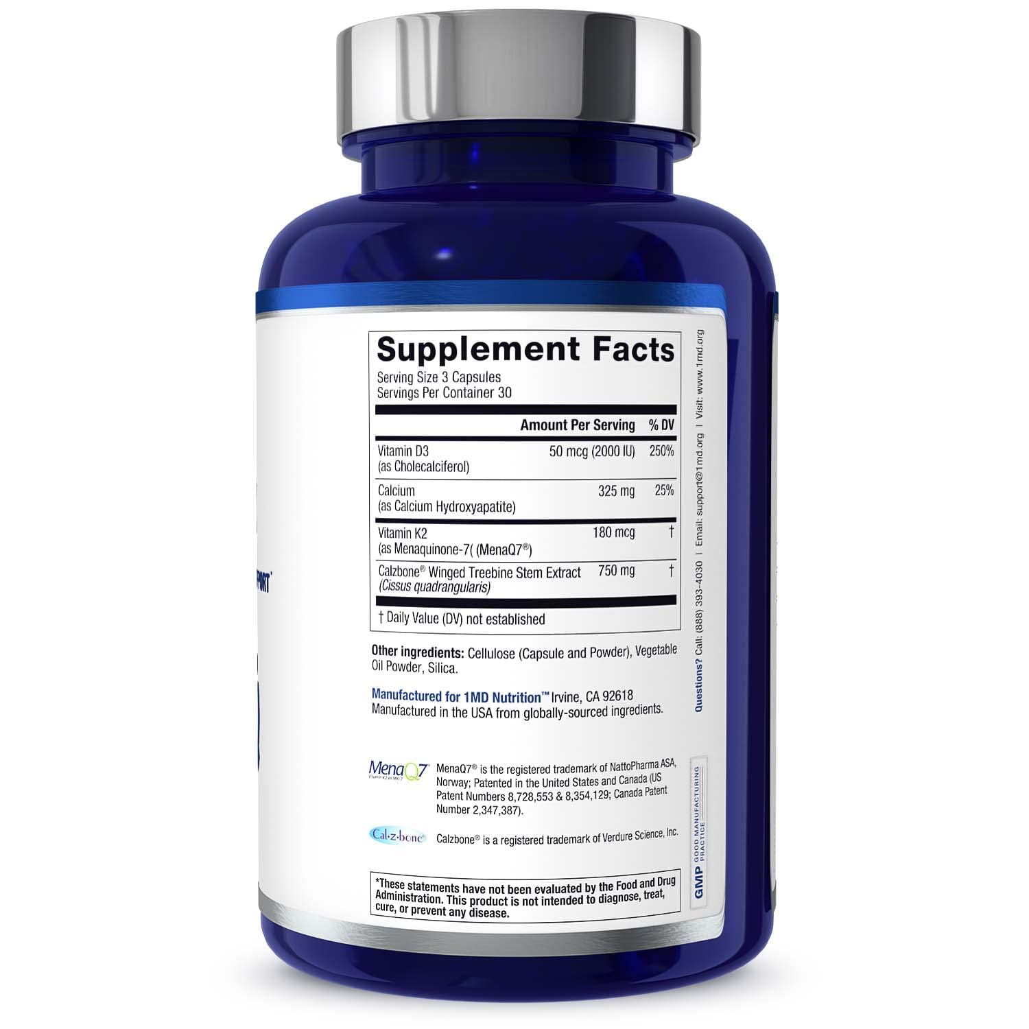 Lifestyle shot with OsteoMD suggesting easy integration with meals