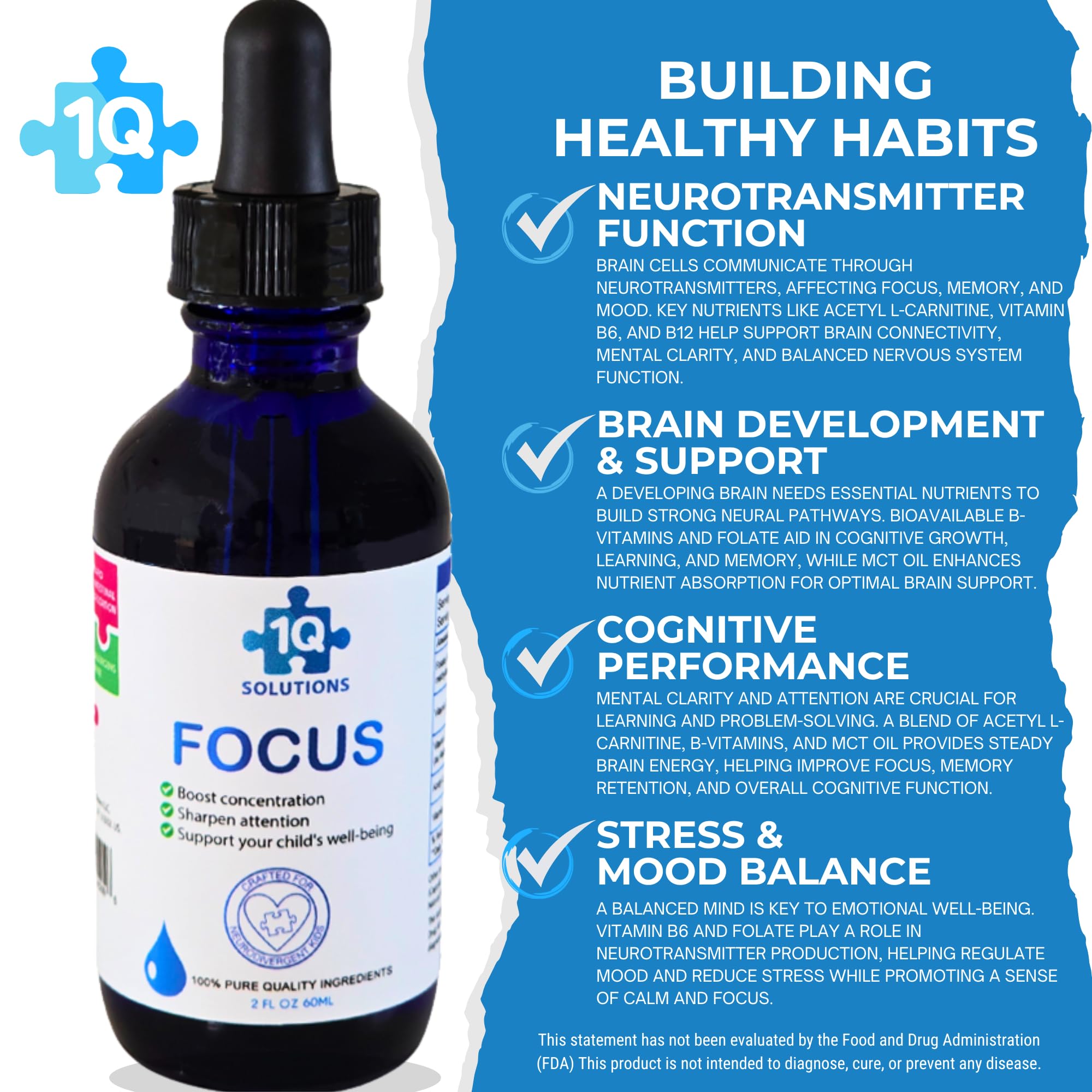 1Q Focus drops pour demonstrates quick, accurate serving for daily use