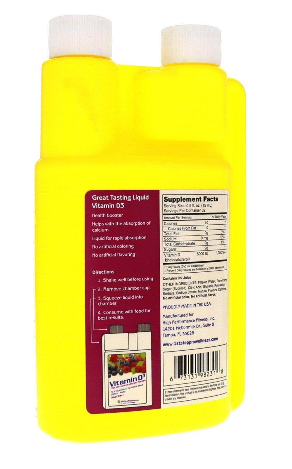 Pour shot of 1st Step for Energy highlighting easy dosing and rapid absorption