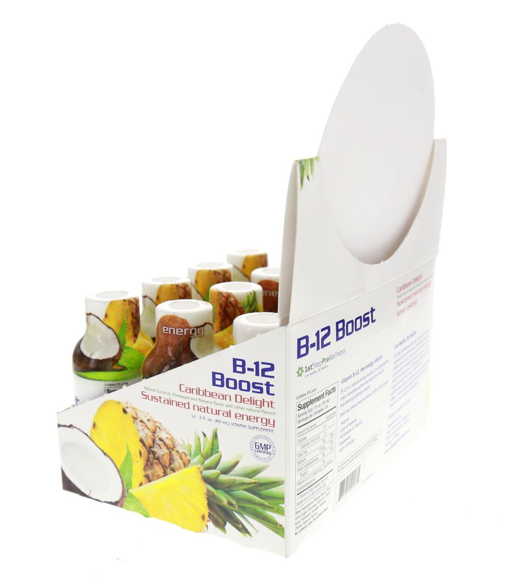 1ST STEP B12 Boost label close-up with vitamin details