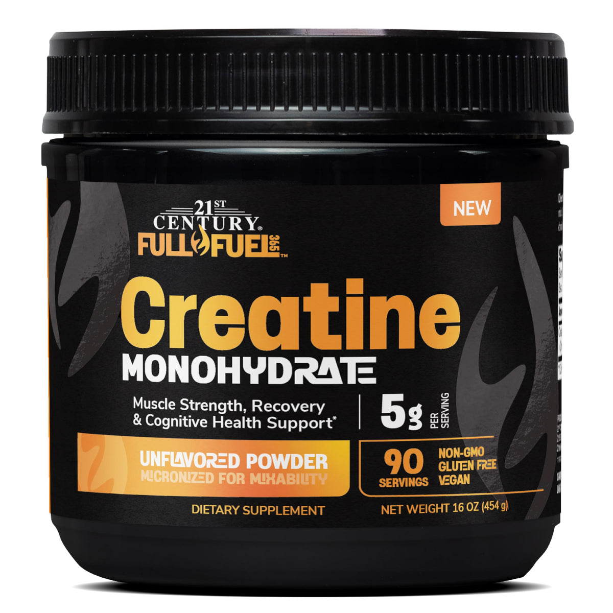 21st Century Full Fuel 365 creatine bottle front view, supporting muscle strength and recovery goals.