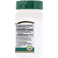 21st Century Grape Seed Extract capsules for convenient daily antioxidant support