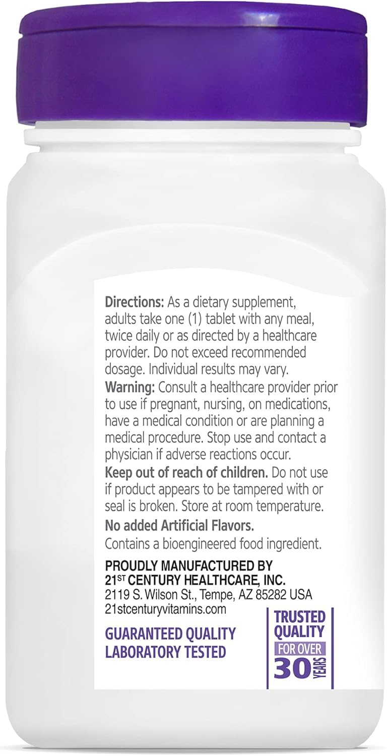 21st Century caplets with ingredient blend label highlighting herbs and minerals