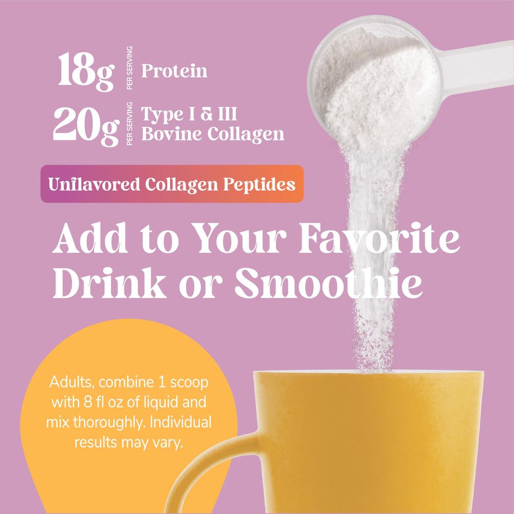 Pour a glass of Kalos & Splendor collagen to mix with water