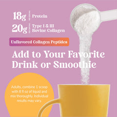Pour a glass of Kalos & Splendor collagen to mix with water