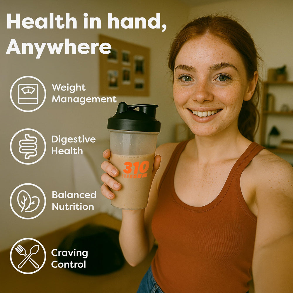 310 Nutrition plant-based protein shake powder in cookies & cream flavor