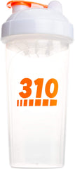 310 Nutrition protein shaker bottle with clear lid for on-the-go shakes