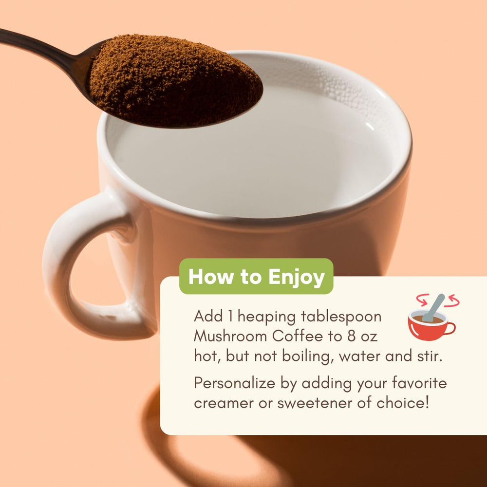 360 Nutrition Instant coffee sachet ready to stir for on the go mornings.