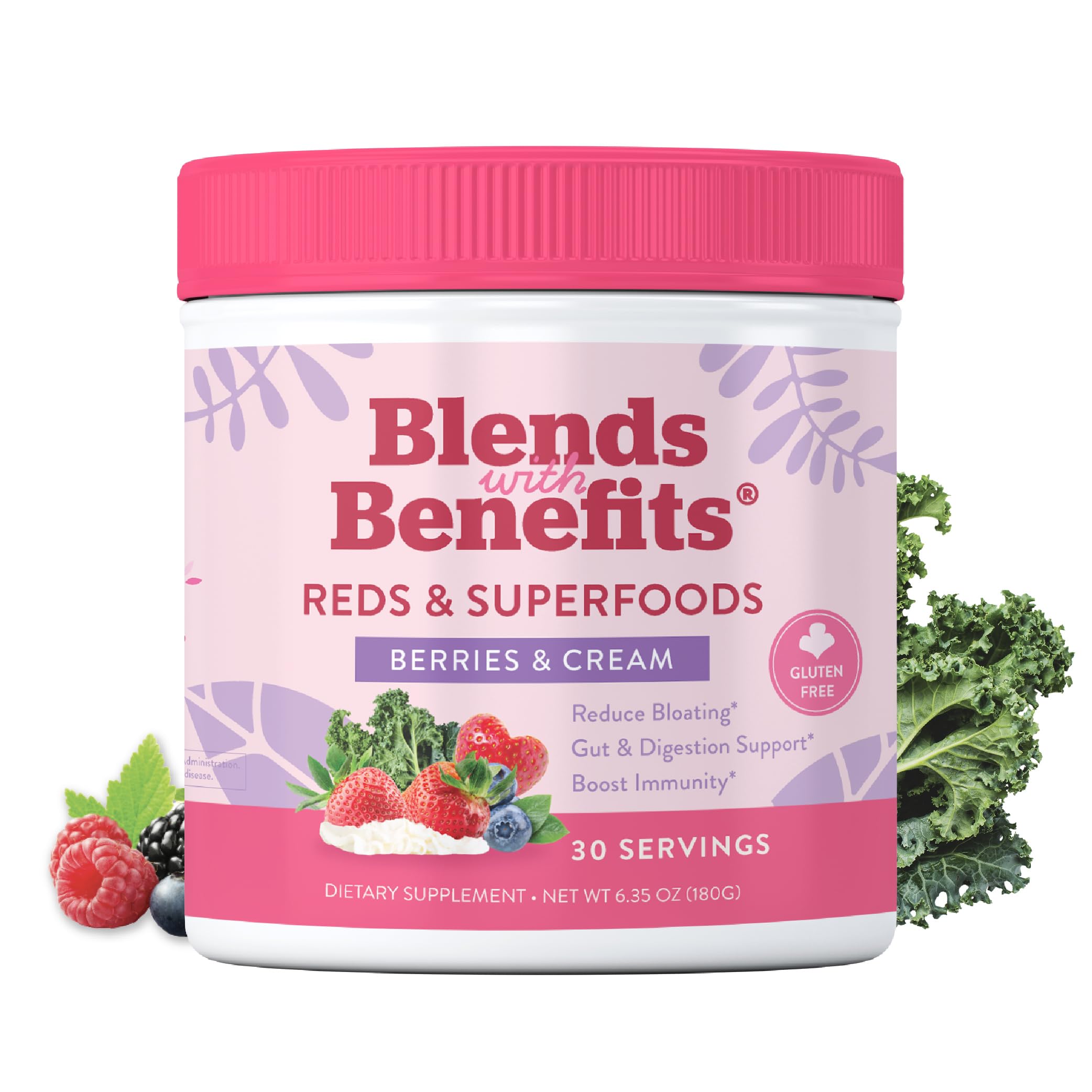360 Nutrition Reds & Superfoods tub front for daily antioxidant support.