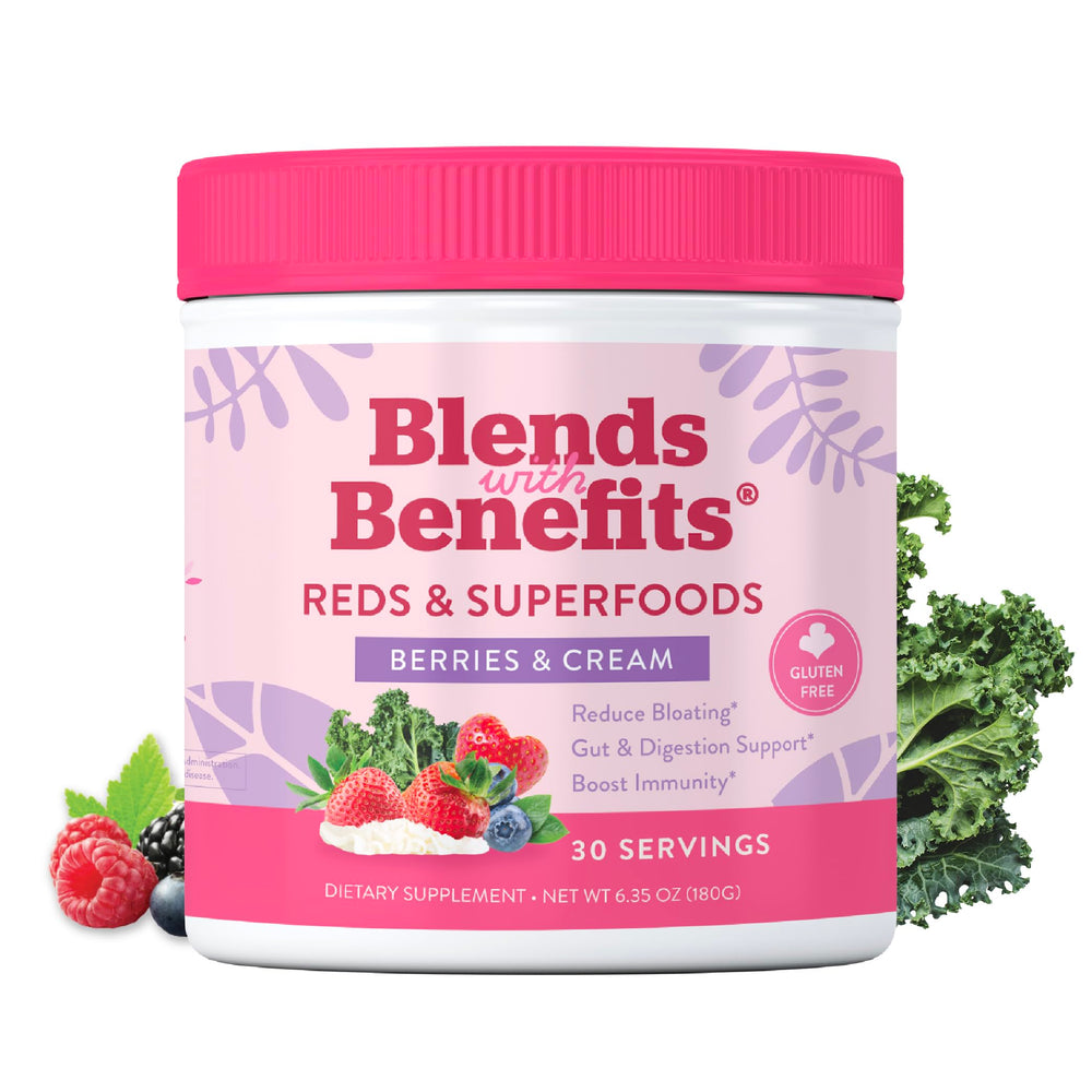 360 Nutrition Reds & Superfoods tub front for daily antioxidant support.