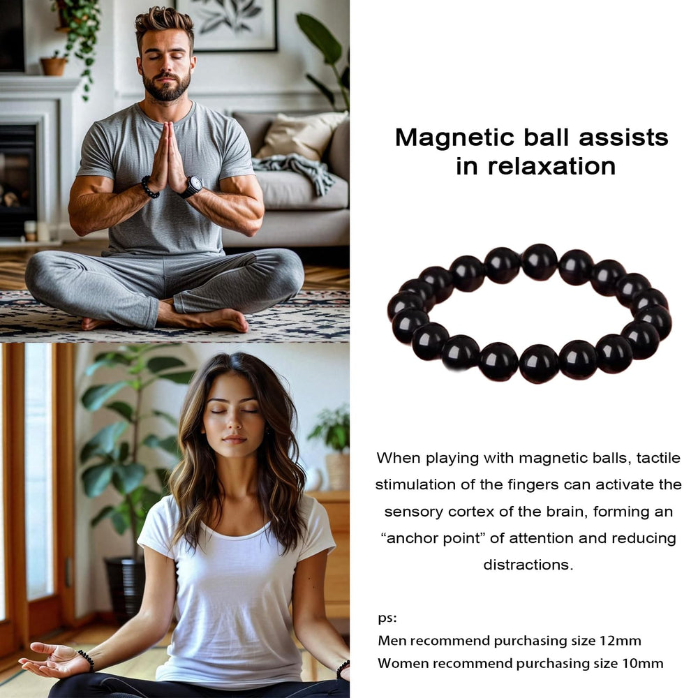 38 adjustable elastic cord bracelet ensures comfortable wrist fit across sizes.
