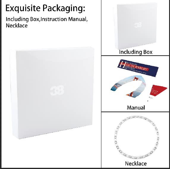 38 Cross Necklace care instructions graphic illustrates simple maintenance