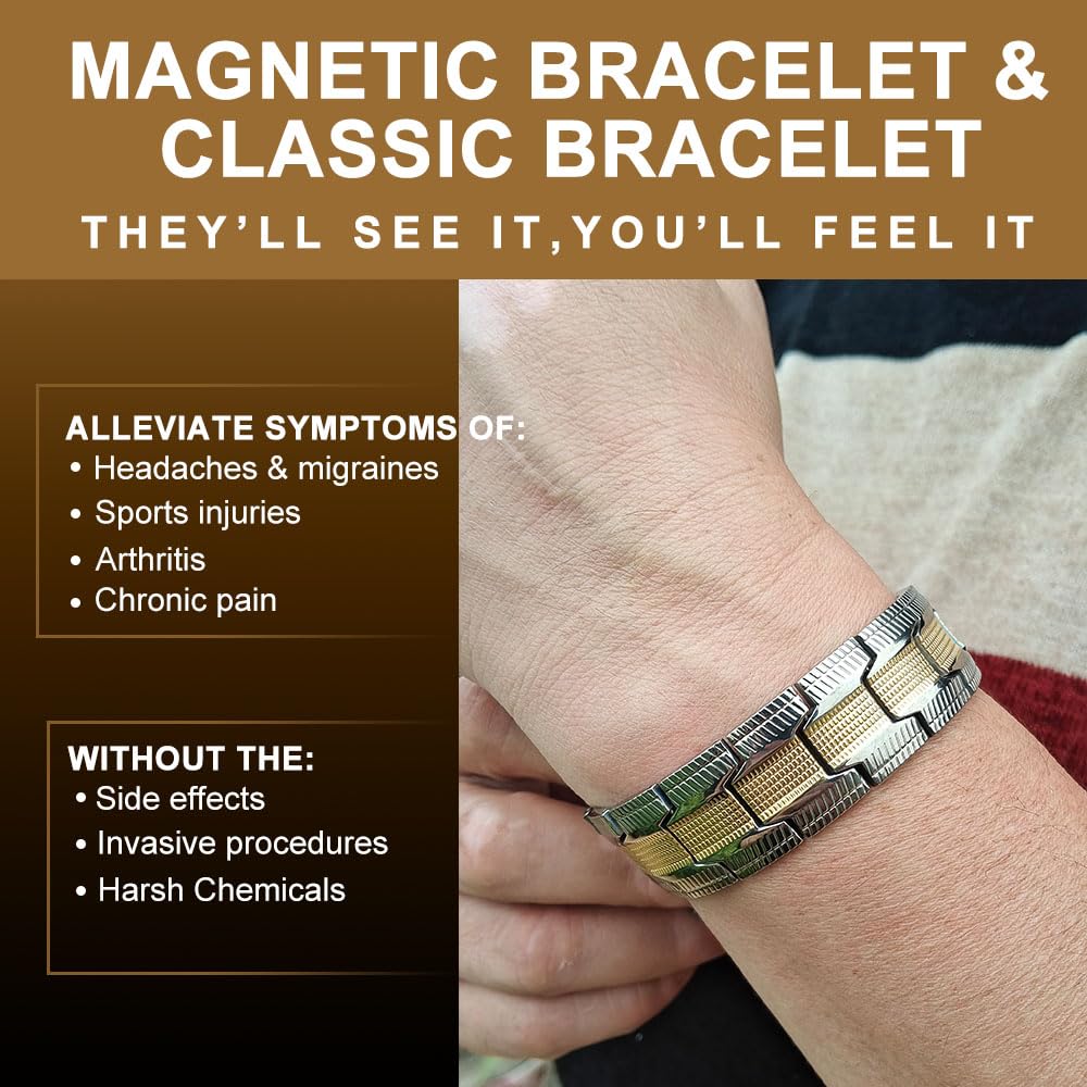 38 Titanium Wellness Bracelet adjustable length to nine inches for versatile sizing.