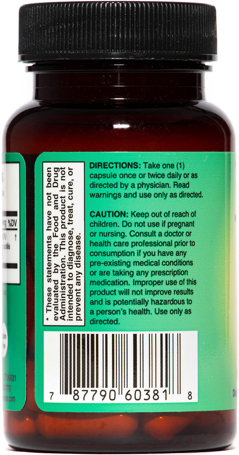 3Biome capsules close-up highlighting vegetable capsules for vegan gluten-free formula