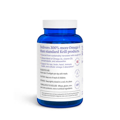3Care Turbo Krill softgels close-up showing compact capsules and texture