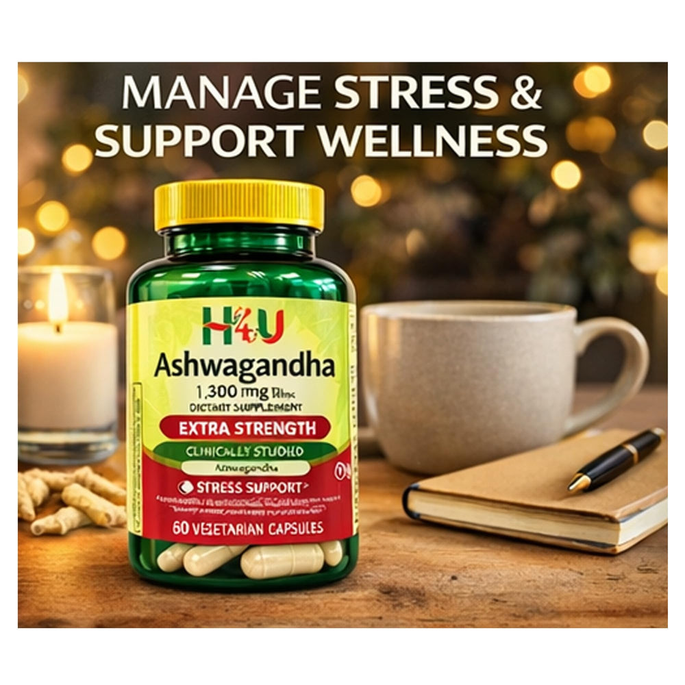 4 Top Care Ashwagandha packaging with allergen details