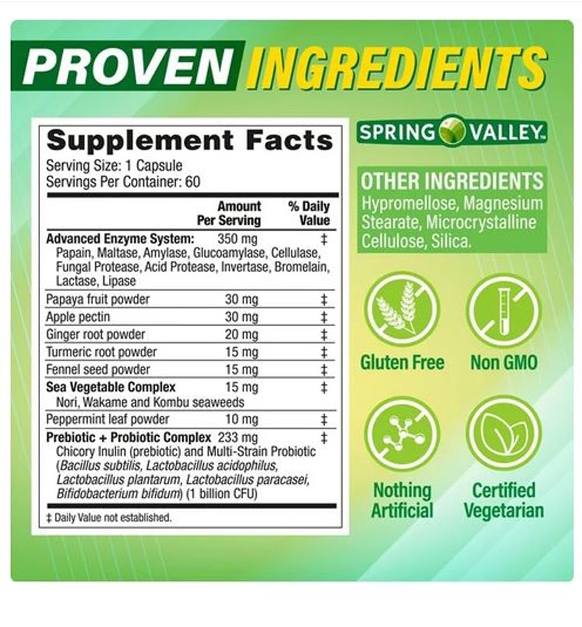 4 TOP CARE H4U capsules close-up highlighting vegetarian formula for easy digestion.