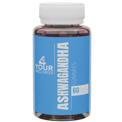 4 Your Wellness Ashwagandha Gummies bottle label for easy daily wellness