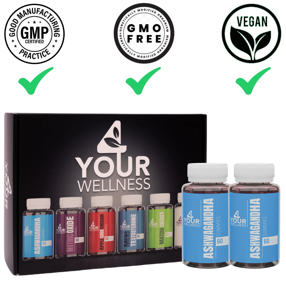 Packaging shows Non-GMO and gelatin-free composition at a glance