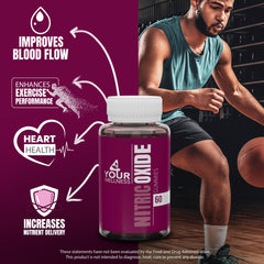 4 Your Wellness Nitric Oxide Gummies mixed berry flavor for daily energy