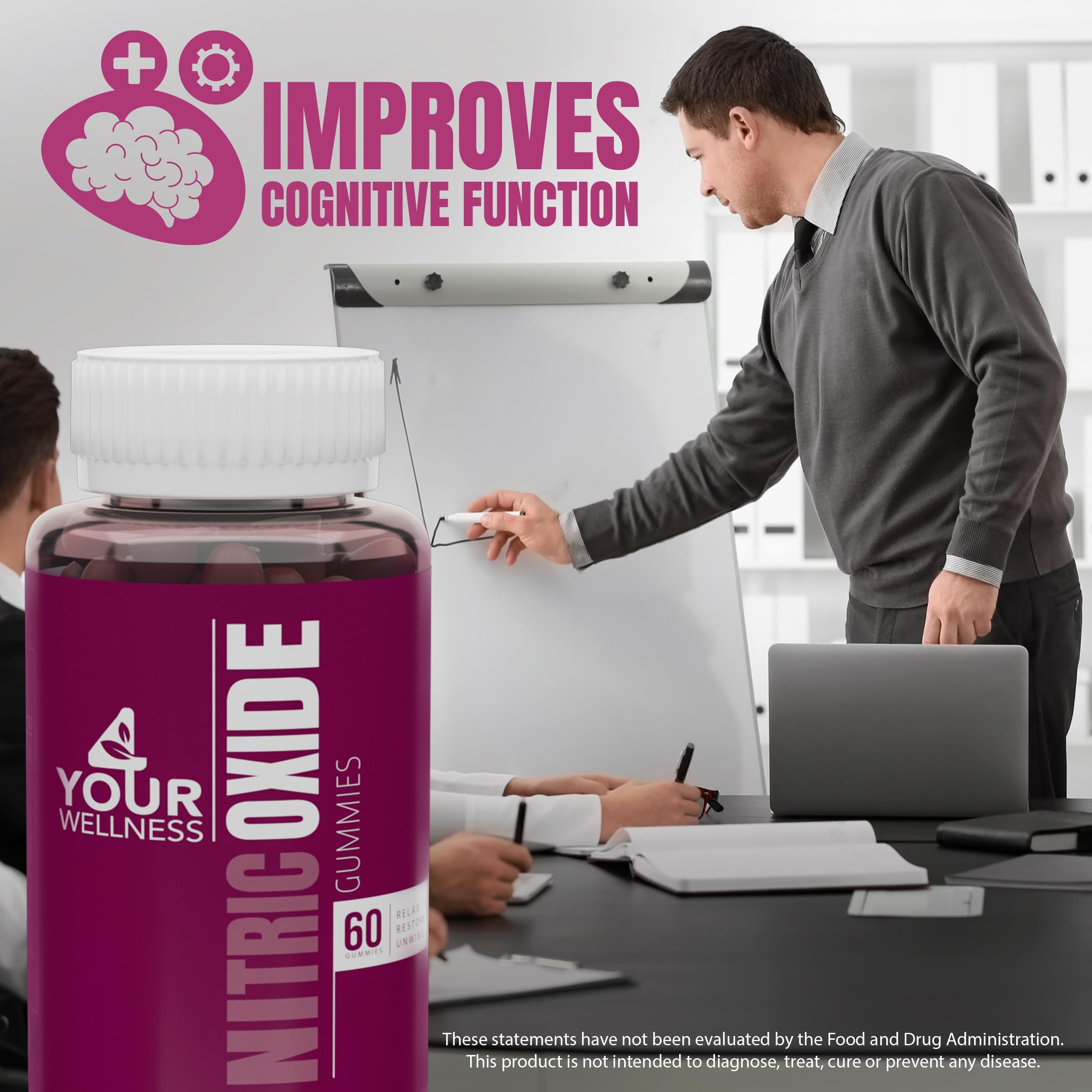 4 Your Wellness Nitric Oxide Gummies proudly made in the USA