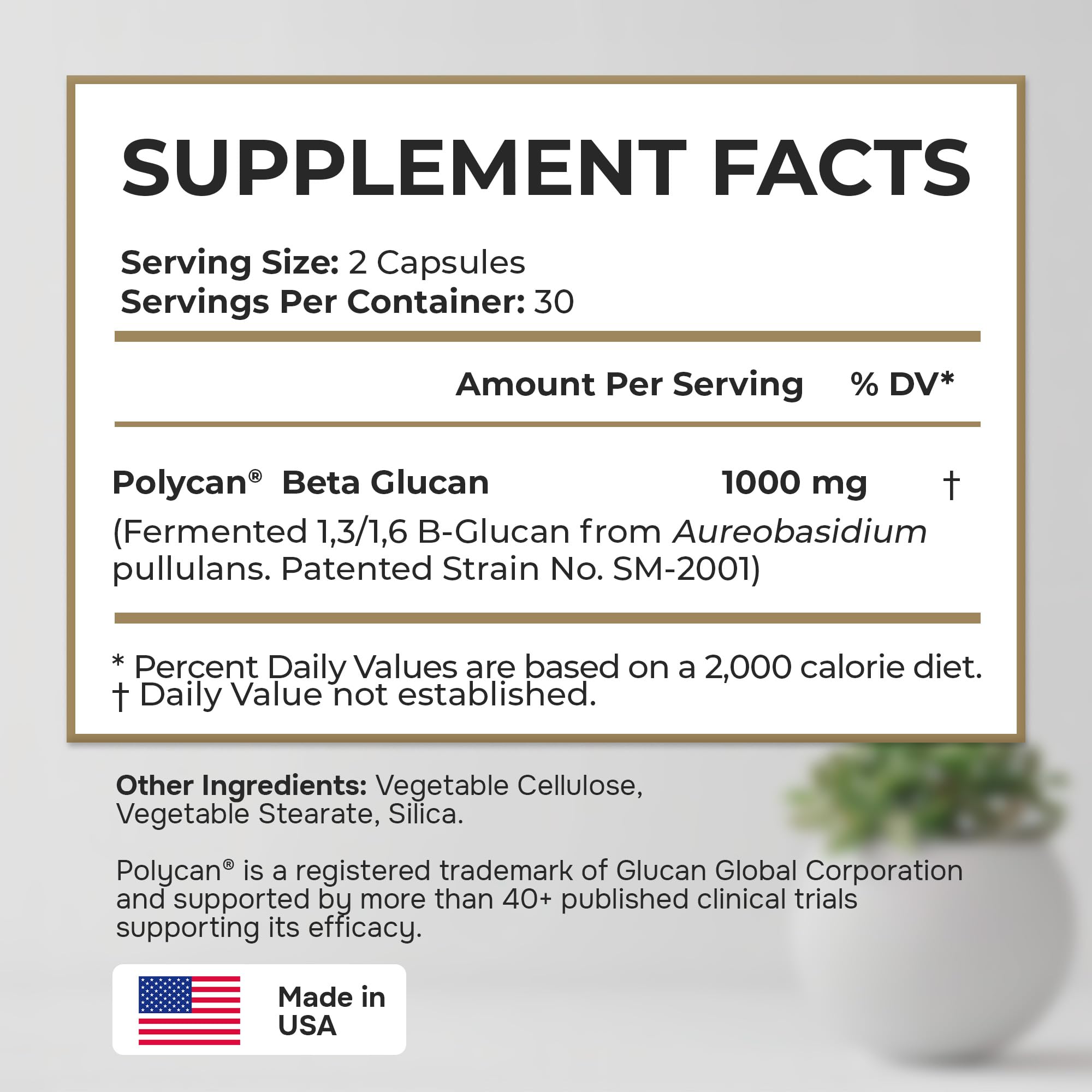 Back label of 40+ Muscle Bone Joint Advanced Support with immune and wellness notes