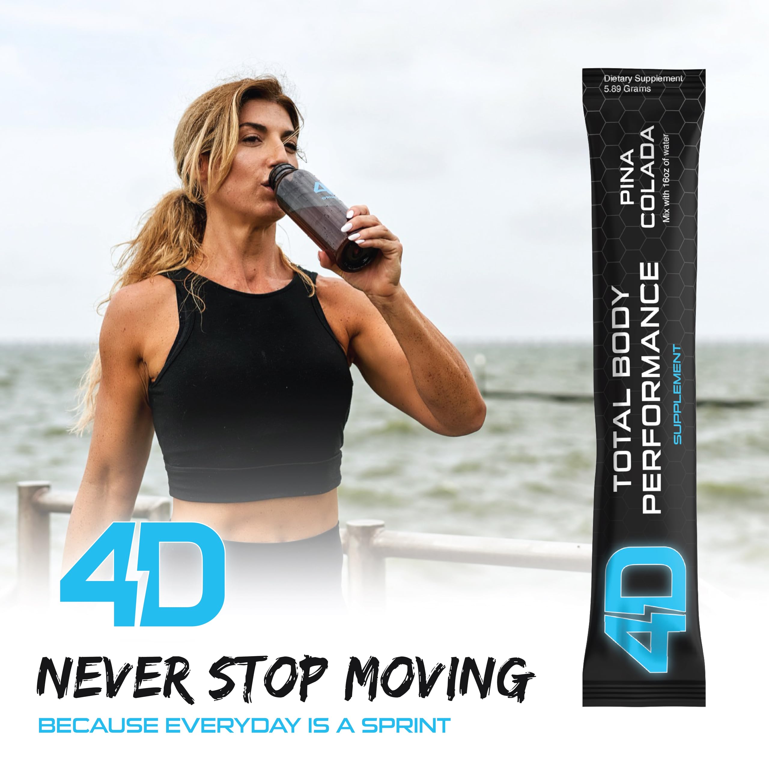 4D Clean Energy user energizing during workout and training.