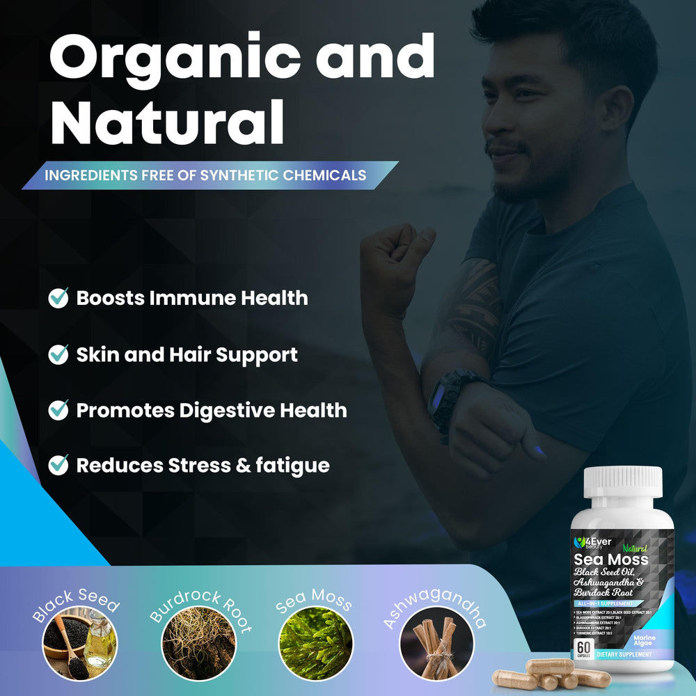4Ever Beauty Burdock root capsules help simplify your daily supplement routine.