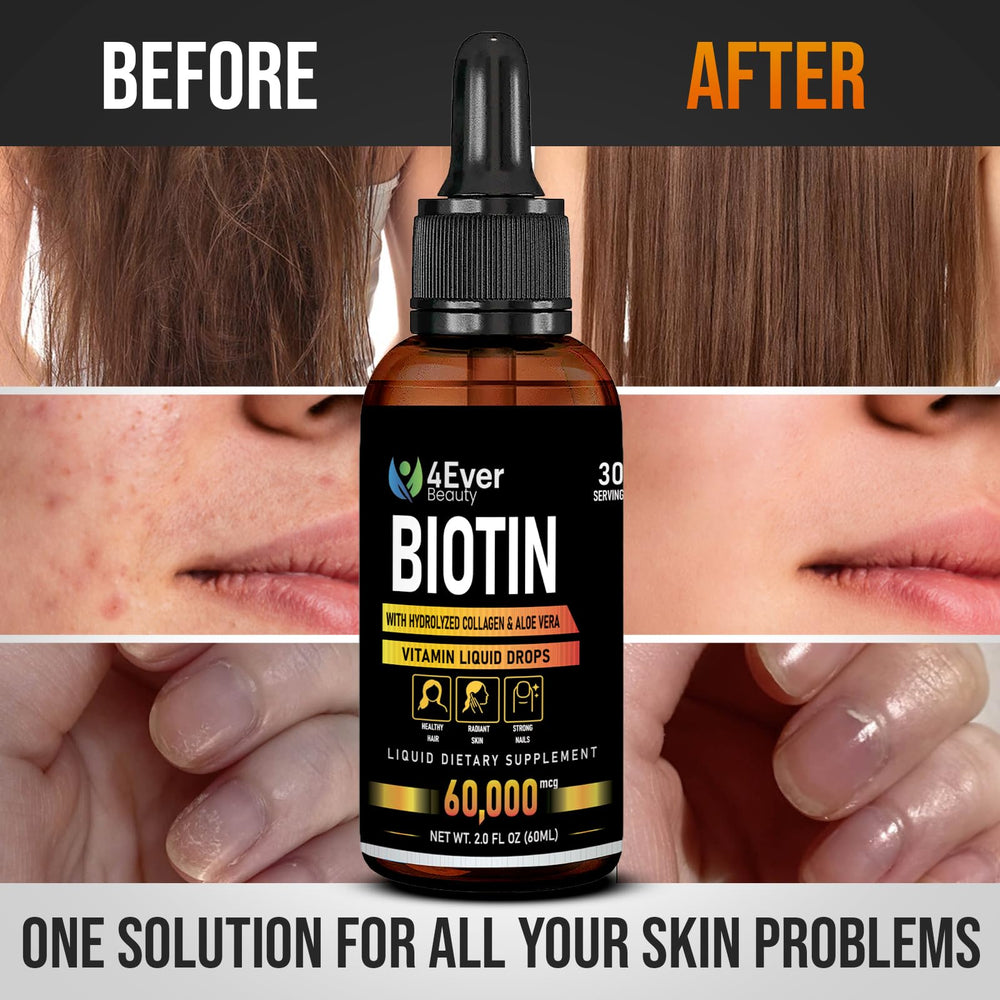 4Ever Beauty bottle cap and dropper ease daily application for premium self-care.