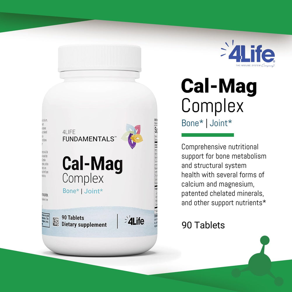 4Life Cal-Mag Complex bottle-daily-use illustrating easy routine integration