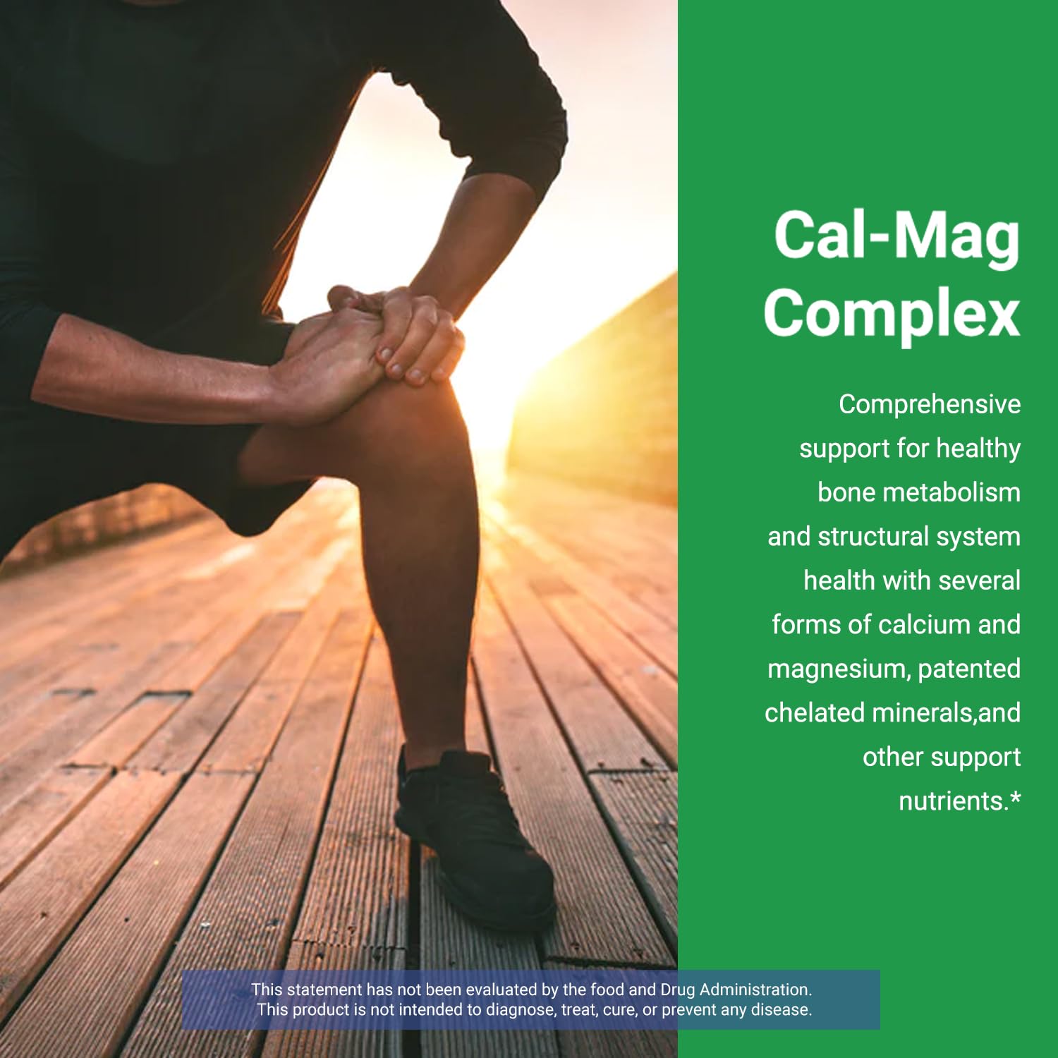 4Life Cal-Mag Complex dosage-info indicating bottle guidance for supplementation