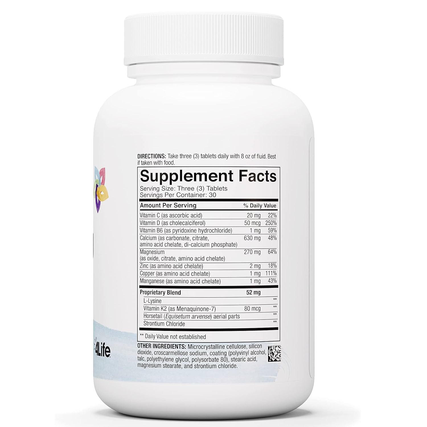 4Life Cal-Mag Complex pills-closeup highlighting compact tablets for daily use