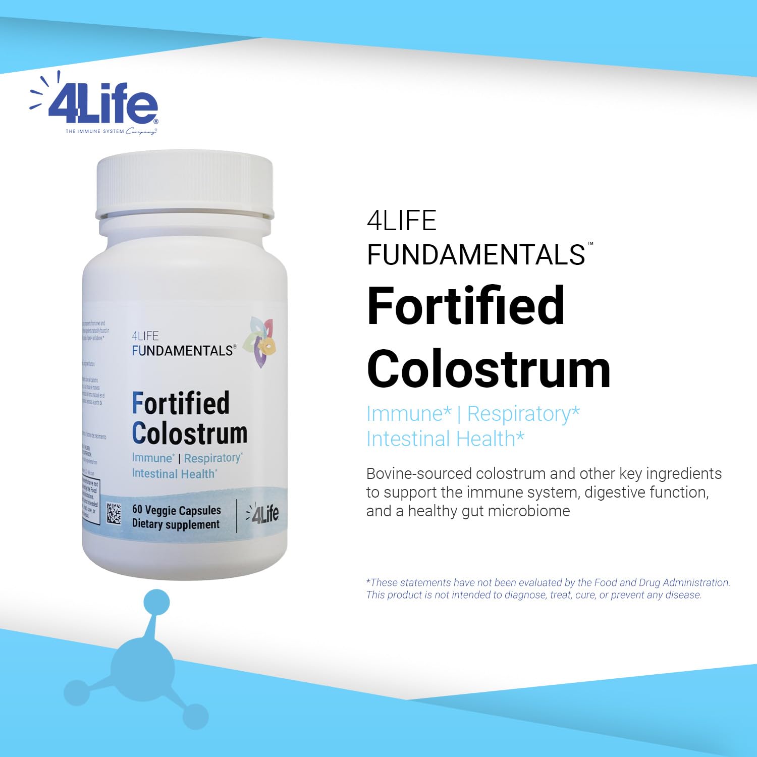 4Life capsules closeup shows easy swallowing for daily use.