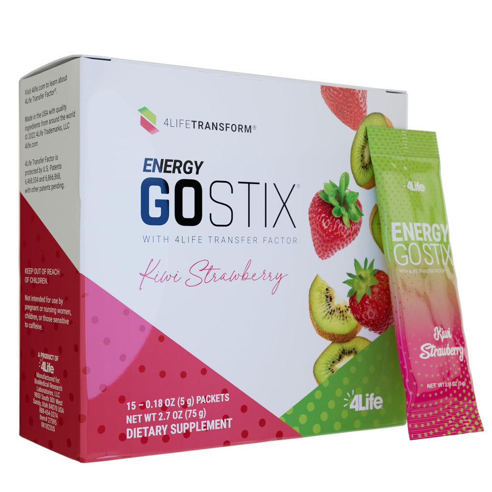 4Life Energy Go Stix Kiwi Strawberry packet for on-the-go energy