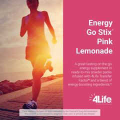 Back panel of 4Life Energy Go Stix packaging with nutrition details