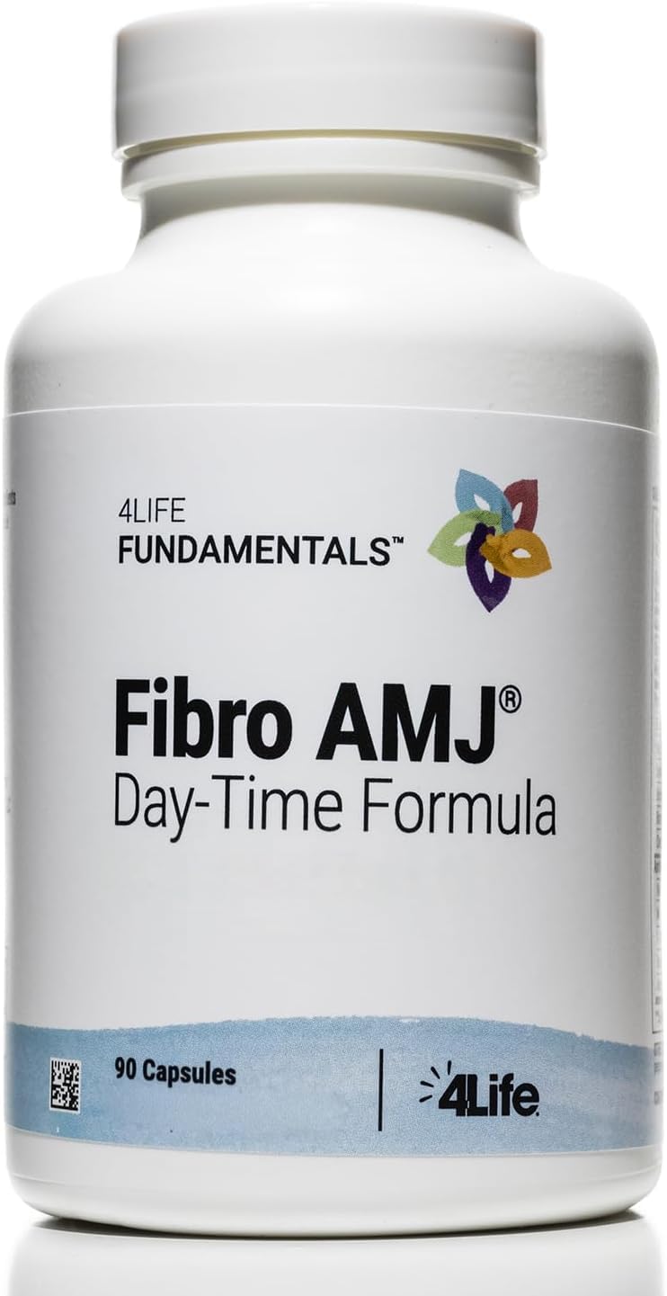 4Life Fibro AMJ capsules close-up for daily immune and joint support.