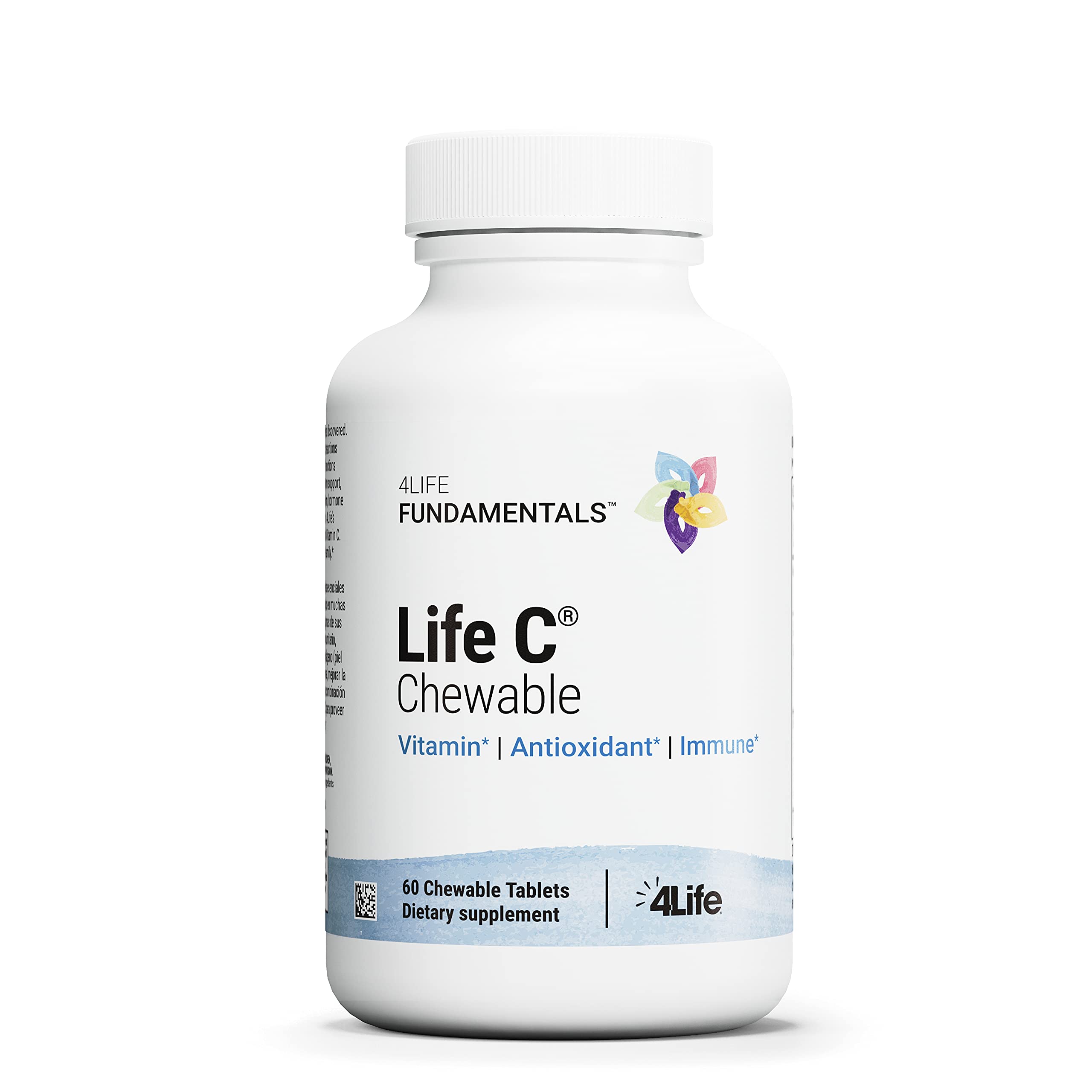 4Life Life C citrus chewable bottle with tablets for daily immune support
