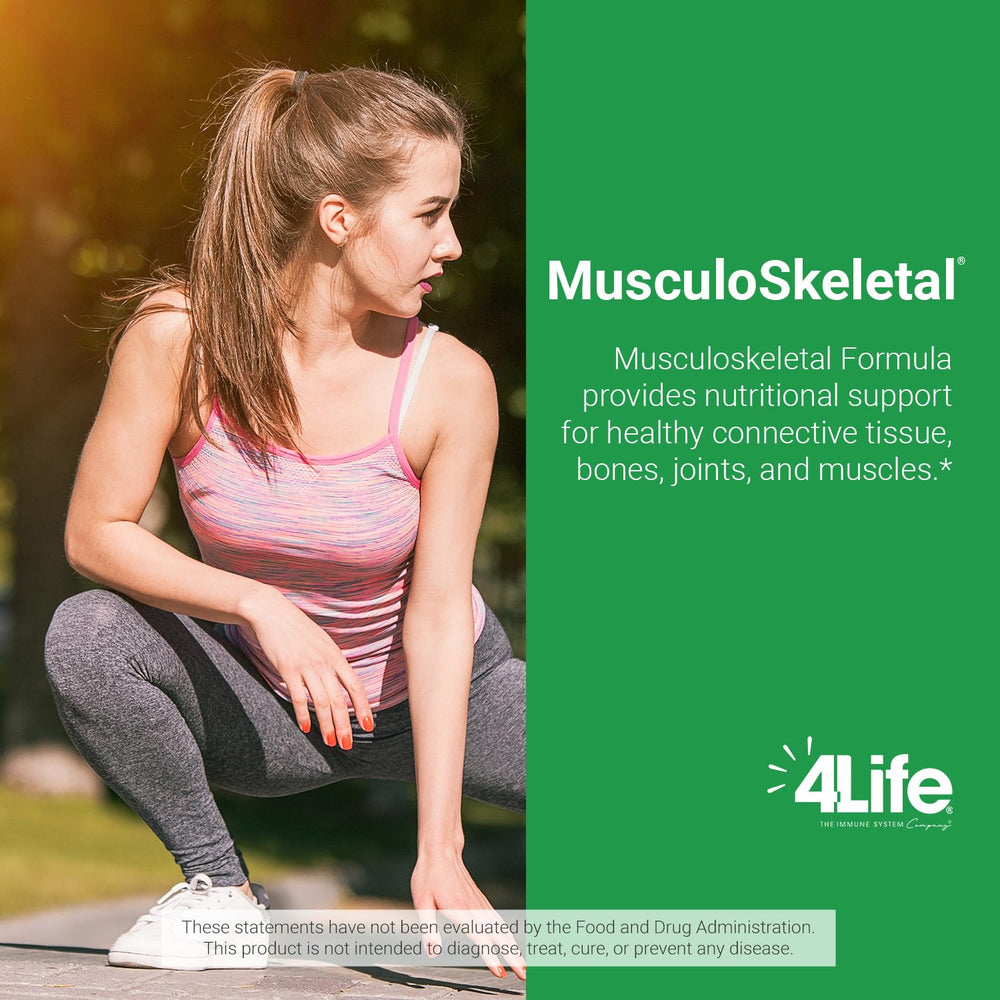 4Life Musculoskeletal Formula alfalfa dried powder for daily nutrition.