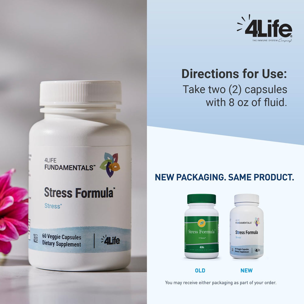 Box of 4Life Stress Formula signaling quality and trusted brand since 1998