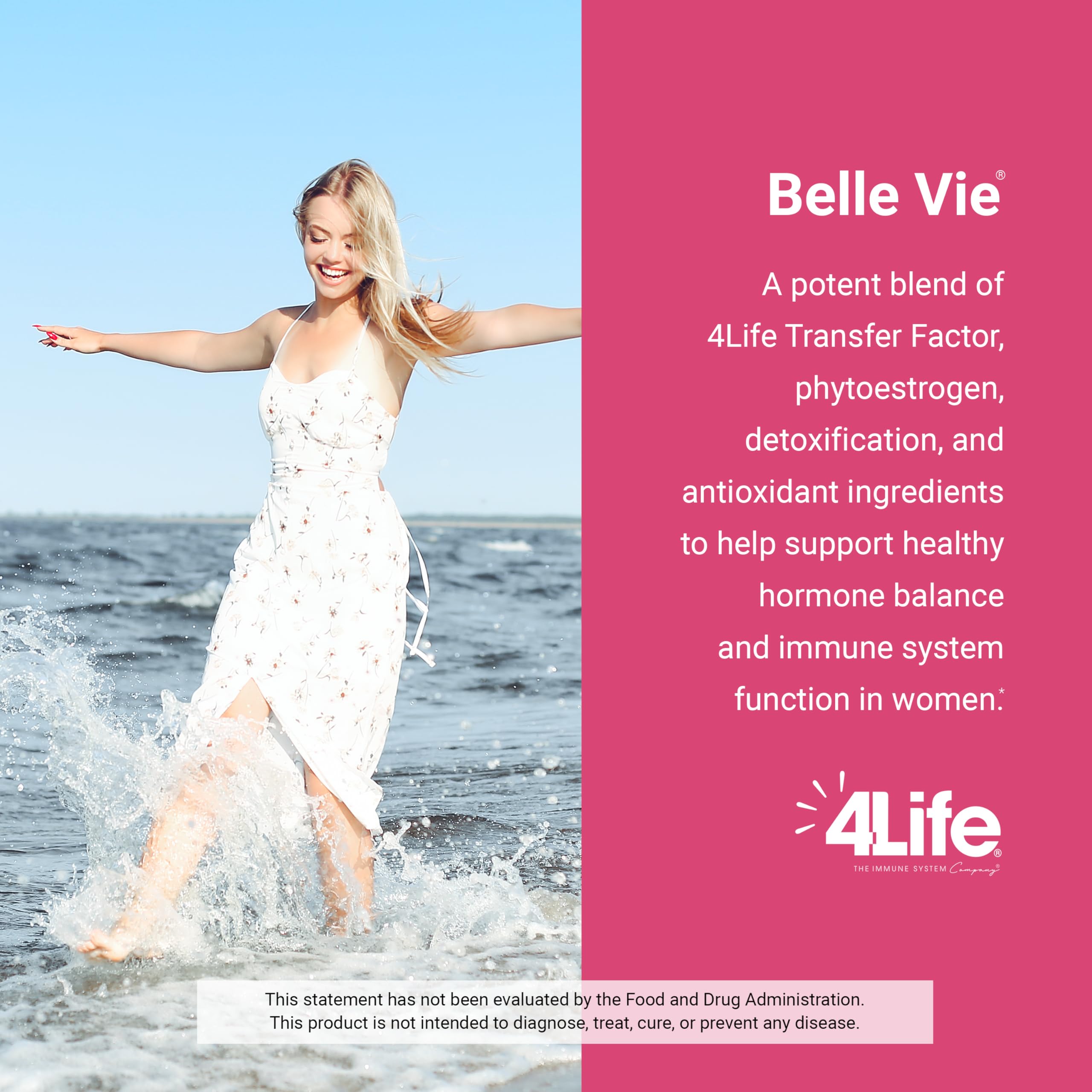 Belle Vie packaging displayed in a clean wellness setup