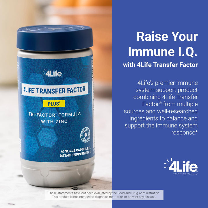 4Life Transfer Factor Plus colostrum and egg yolk extracts highlight nutrient-rich formula.