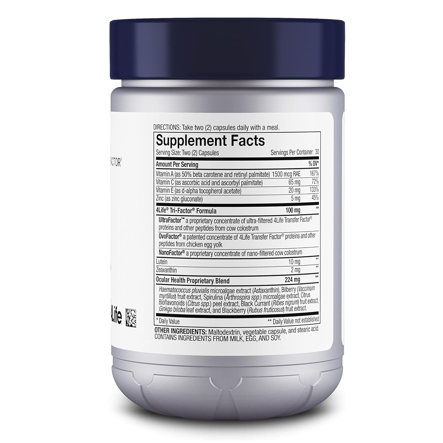 4Life Transfer Factor Vista visual-performance capsules designed to support daytime sharpness.