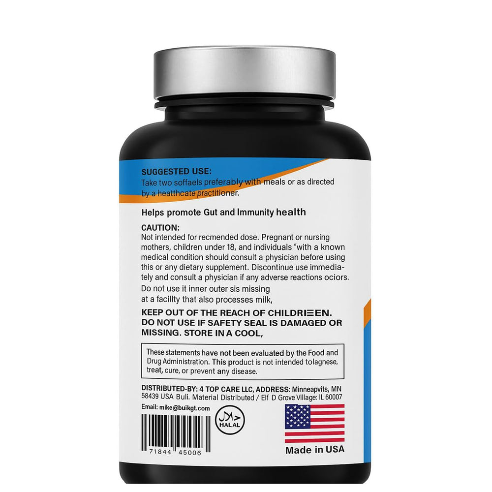 4 TOP CARE H4U probiotic spheres illustrate live cultures aiding gut balance
