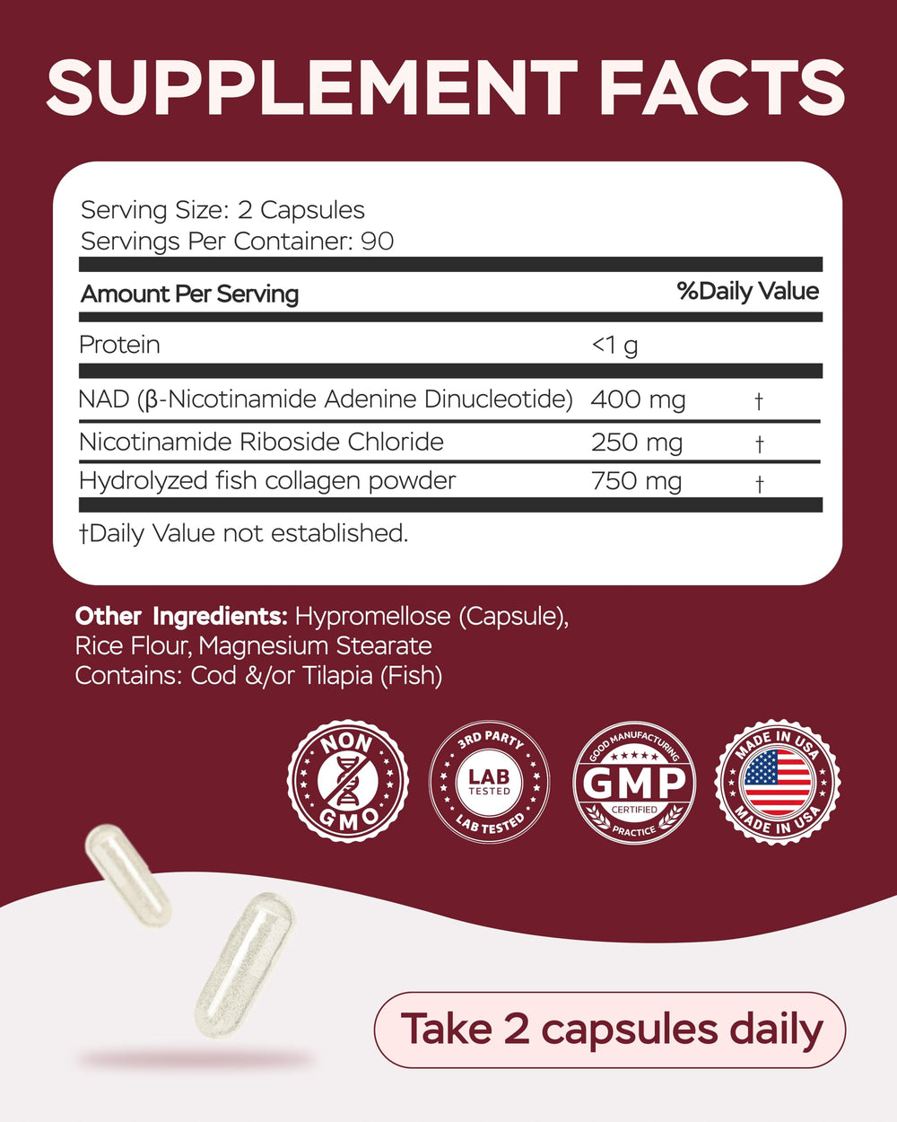 4Well NMNH third-party testing badge underscoring purity and potency.
