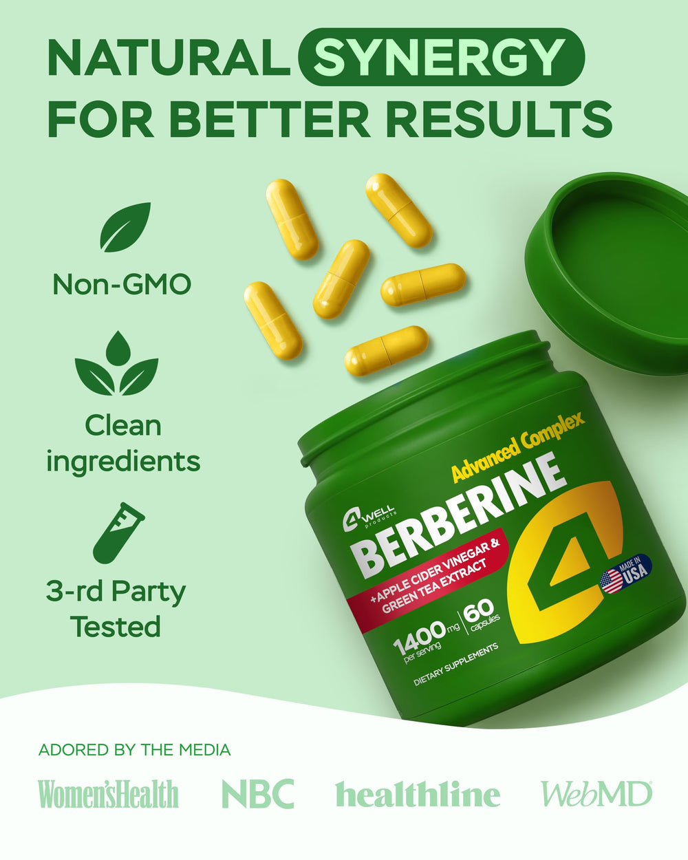 4Well Supplement packaging closeup emphasizing quality and labeling.