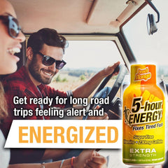 5-hour ENERGY ingredients close-up featuring amino acids and B vitamins for daily energy