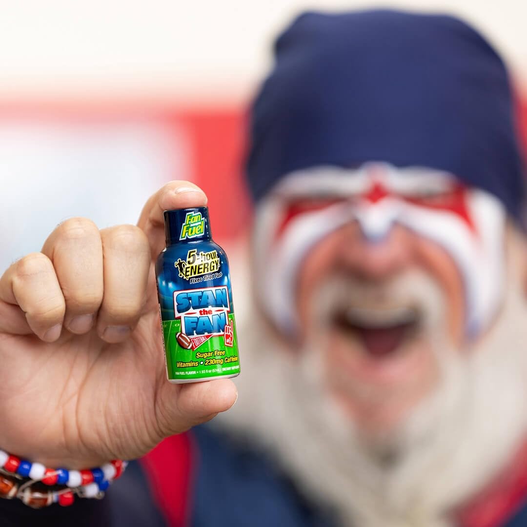5-hour ENERGY extra strength fruity candy shot in bag for fast daytime energy.