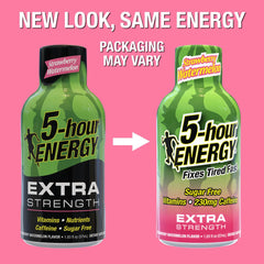 5-hour ENERGY strawberry watermelon shot packaging ready for travel and daily routines