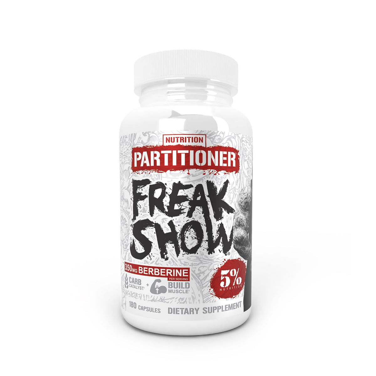 5% Nutrition Rich Piana Freak Show berberine capsules support efficient carb utilization.