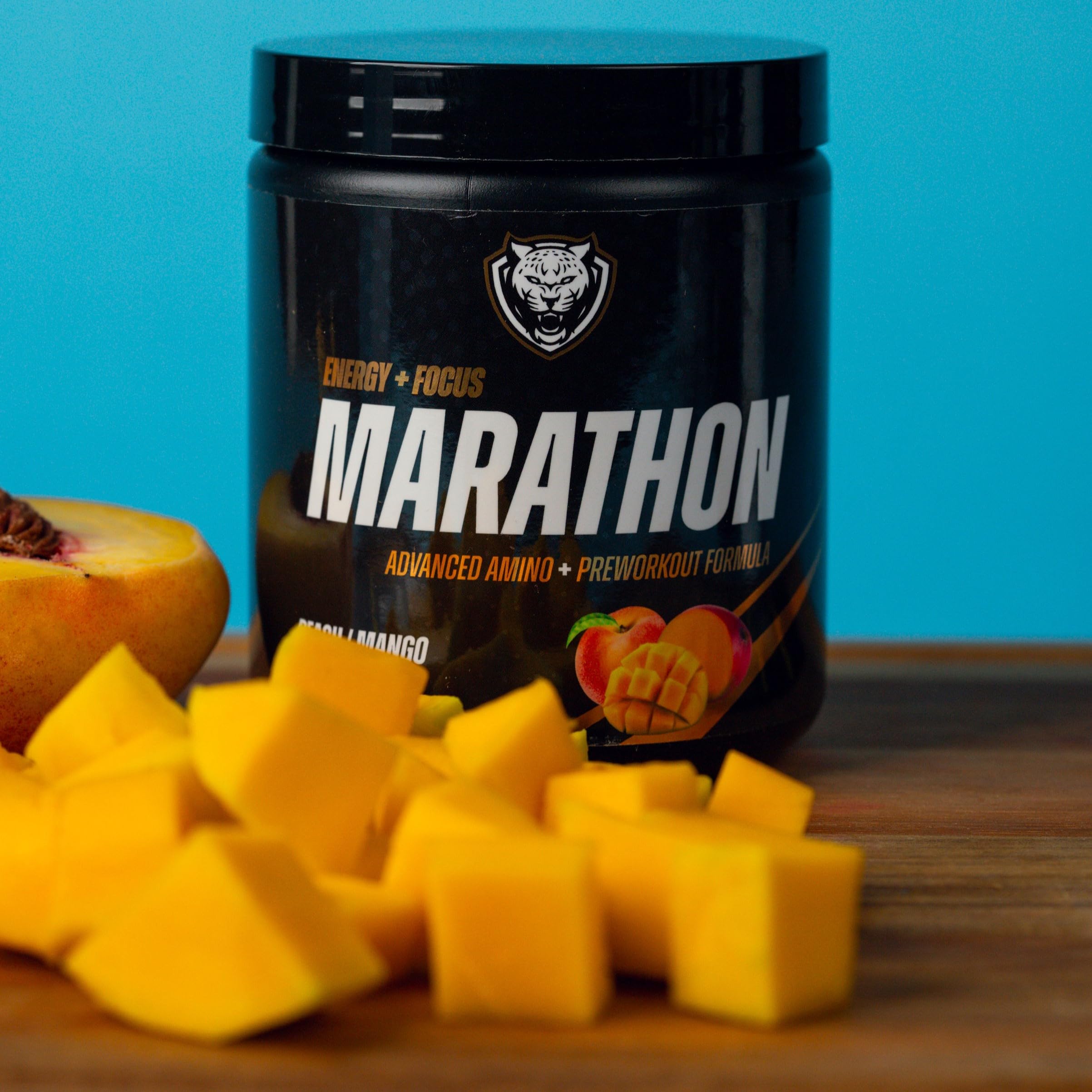 6AM Run Marathon glass with dissolved powder showing smooth finish after mix.